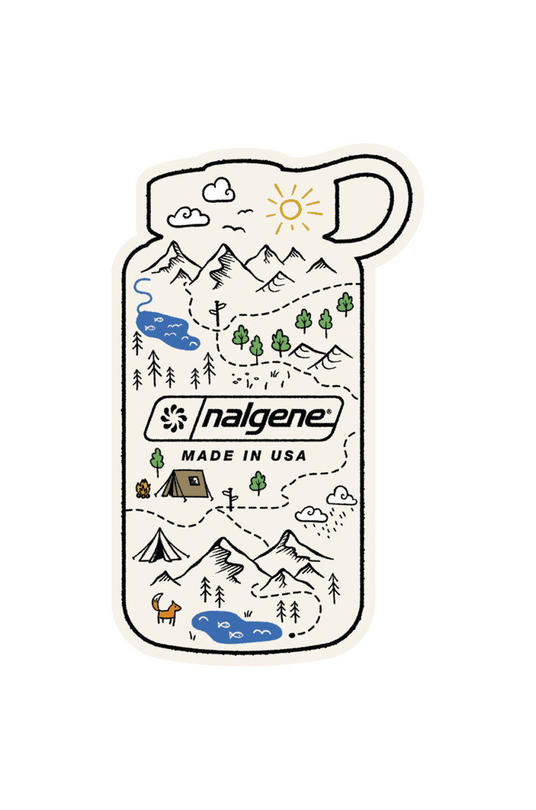 Nalgene Bottle Map Sticker - US 3266